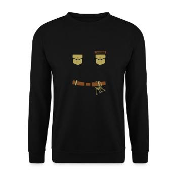 Zoowärter Lustige Halloween Party Süßes oder Saure - Unisex Pullover - Schwarz - Vorne - Alina (178cm) & Michal (187cm)