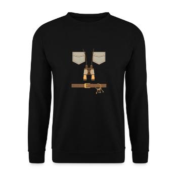 Zookeeper Funny Halloween Party Trick or Treat - Sweat-shirt Unisexe - noir - Devant - Alina (178cm) & Michal (187cm)