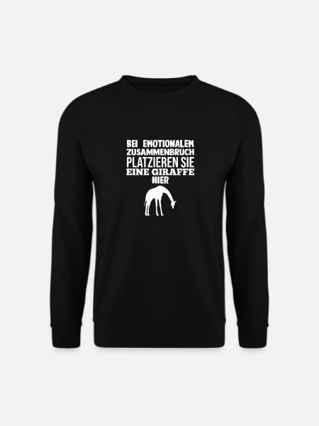 Giraffe Giraffen - Unisex Pullover - Schwarz