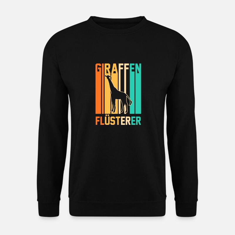 Giraffe Giraffen - Unisex Pullover - Schwarz