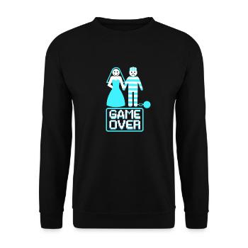 Junggesellenabschied Poltern Polterabend JGA - Unisex Pullover - Schwarz - Vorne - Alina (178cm) & Michal (187cm)