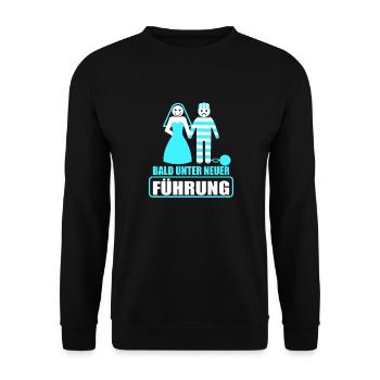Junggesellenabschied Poltern Polterabend JGA - Unisex Pullover - Schwarz - Vorne - Alina (178cm) & Michal (187cm)