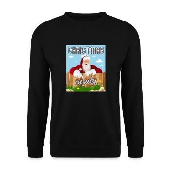 Christmas in July - Unisex Sweatshirt - black - Front - Alina (178cm) & Michal (187cm)