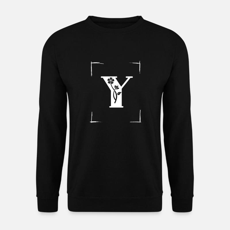 letter Y initial - Unisex Sweatshirt - black