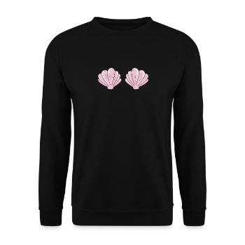 Mermaid Lovers Drôle Halloween Coquillages Mer - Sweat-shirt Unisexe - noir - Devant - Alina (178cm) & Michal (187cm)