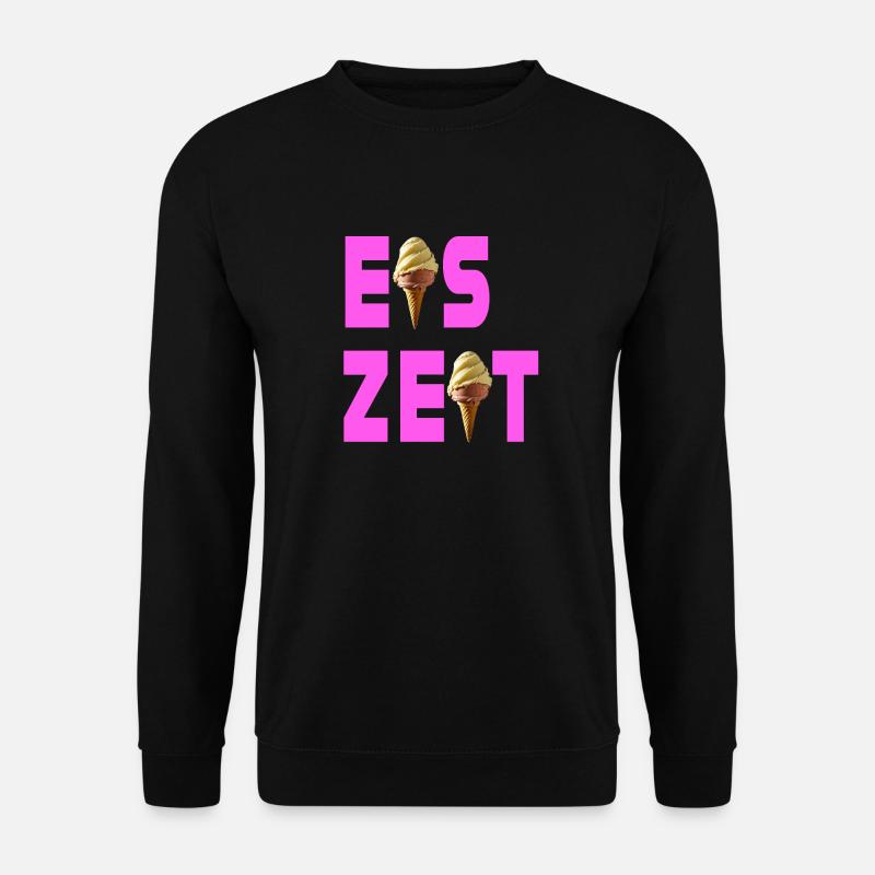 Eiszeit rosa - Unisex Pullover - Schwarz