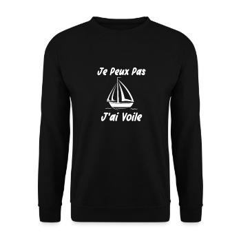 Je peux pas j'ai voile - Sweat-shirt Unisexe - noir - Devant - Alina (178cm) & Michal (187cm)