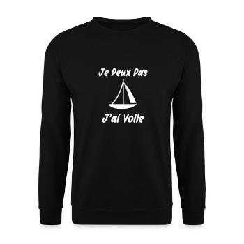 Je peux pas j'ai voile - Sweat-shirt Unisexe - noir - Devant - Alina (178cm) & Michal (187cm)