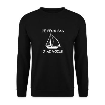 Je peux pas j'ai voile - Sweat-shirt Unisexe - noir - Devant - Alina (178cm) & Michal (187cm)