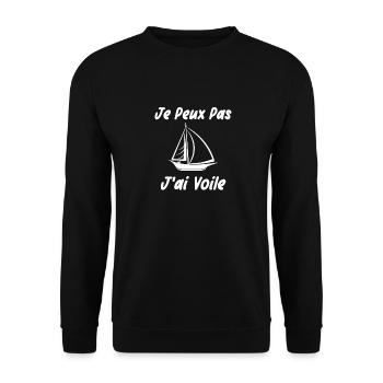 Je peux pas j'ai voile - Sweat-shirt Unisexe - noir - Devant - Alina (178cm) & Michal (187cm)