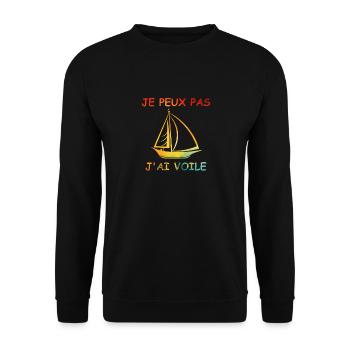 Je peux pas j'ai voile - Sweat-shirt Unisexe - noir - Devant - Alina (178cm) & Michal (187cm)