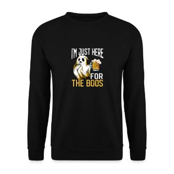 Je ne suis drôle ici qu’à cause des huées - Sweat-shirt Unisexe - noir - Devant - Alina (178cm) & Michal (187cm)