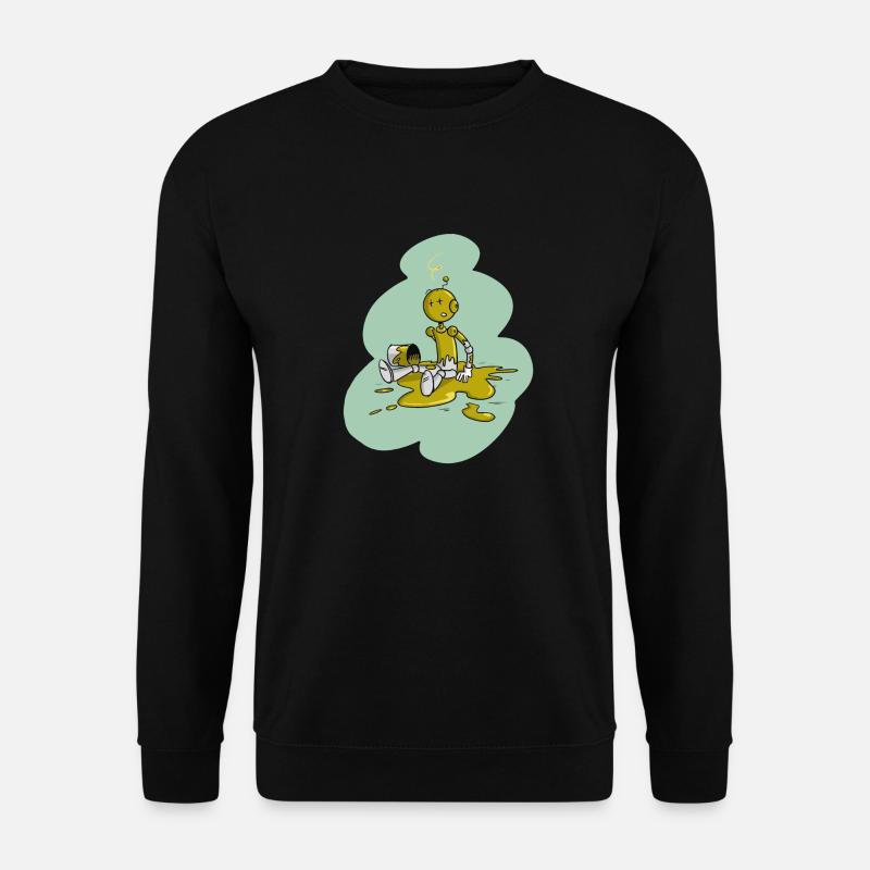 Tirobot Vert sur vert - Sweat-shirt Unisexe - noir
