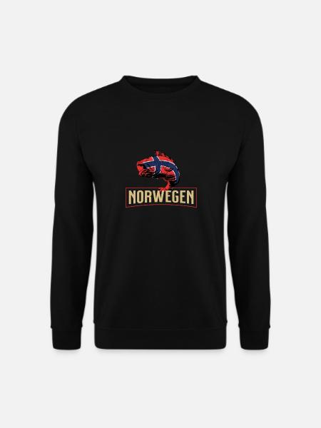 Angelurlaub Angeltour in Norwegen - Unisex Pullover - Schwarz