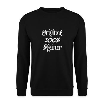 Original 100% Pure - Unisex Sweatshirt - black - Front - Alina (178cm) & Michal (187cm)