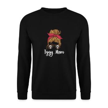 Italienischer Windspiel Windhund Hunde - Unisex Pullover - Schwarz - Vorne - Alina (178cm) & Michal (187cm)