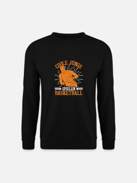 Coole Jungs spielen Basketball - Unisex Pullover - Schwarz