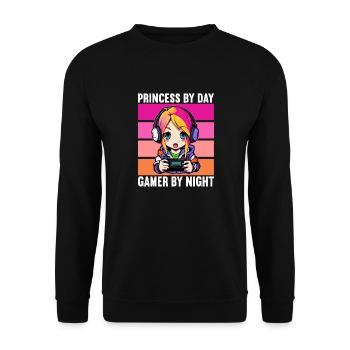 Gaming Console PC Gamer Girl Gamer Girl - Unisex Sweatshirt - black - Front - Alina (178cm) & Michal (187cm)
