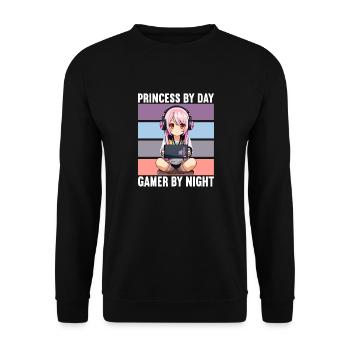 Gaming Console PC Gamer Girl Gamer Girl - Unisex Sweatshirt - black - Front - Alina (178cm) & Michal (187cm)