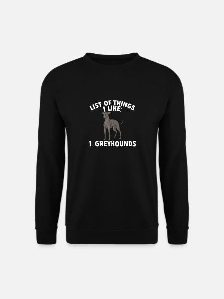 Italian Greyhound Greyhound Dogs - Unisex Sweatshirt - black