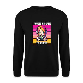 Gaming Console PC Gamer Girl Gamer Girl - Unisex Sweatshirt - black - Front - Alina (178cm) & Michal (187cm)