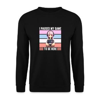 Gaming Console PC Gamer Girl Gamer Girl - Unisex Sweatshirt - black - Front - Alina (178cm) & Michal (187cm)