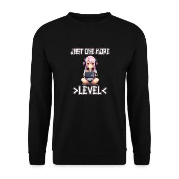 Gaming Konsole PC Zockerin Mädchen Gamer Girl - Unisex Pullover - Schwarz - Vorne - Alina (178cm) & Michal (187cm)