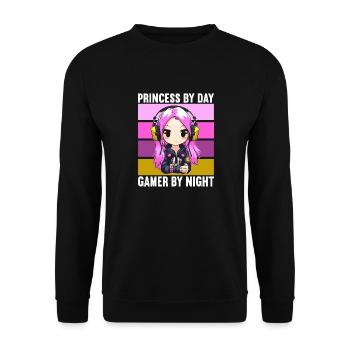 Gaming Console PC Gamer Girl Gamer Girl - Unisex Sweatshirt - black - Front - Alina (178cm) & Michal (187cm)