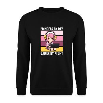 Gaming Console PC Gamer Girl Gamer Girl - Unisex Sweatshirt - black - Front - Alina (178cm) & Michal (187cm)