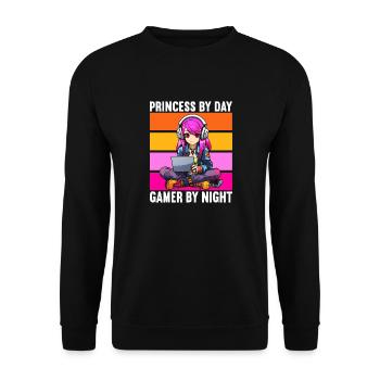 Gaming Console PC Gamer Girl Gamer Girl - Unisex Sweatshirt - black - Front - Alina (178cm) & Michal (187cm)