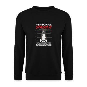 Lévrier italien Greyhound Chiens - Sweat-shirt Unisexe - noir - Devant - Alina (178cm) & Michal (187cm)