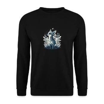 Chihuahua | Welpe Mama Lustiger Hund Niedlich - Unisex Pullover - Schwarz - Vorne - Alina (178cm) & Michal (187cm)