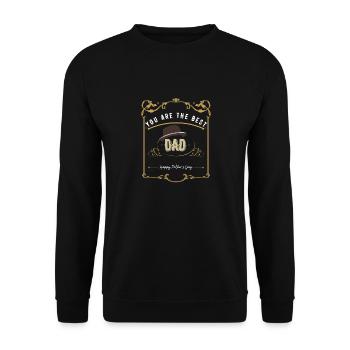 YOU ARE THE BEST DAD - happy father's day - Unisex Sweatshirt - black - Front - Alina (178cm) & Michal (187cm)