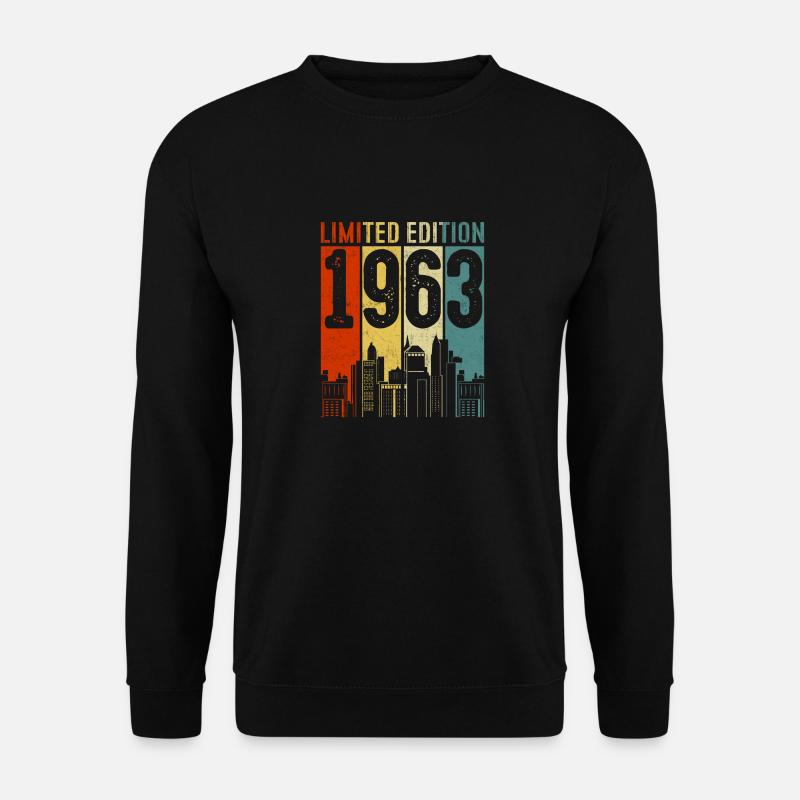 Limited Edition 1963 60. Geburtstag - Unisex Pullover - Schwarz