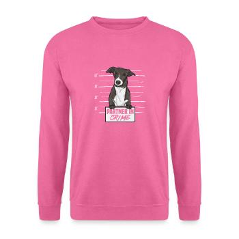 Lévrier italien Greyhound Chiens - Sweat-shirt Unisexe - rose - Devant