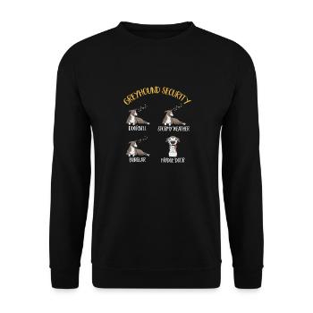 Lévrier italien Greyhound Chiens - Sweat-shirt Unisexe - noir - Devant - Alina (178cm) & Michal (187cm)