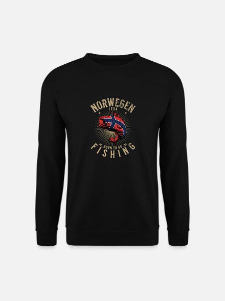 Angelurlaub Angeltour in Norwegen Leka - Unisex Pullover - Schwarz