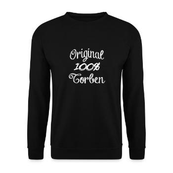 Original 100% Torben - Sweat-shirt Unisexe - noir - Devant - Alina (178cm) & Michal (187cm)