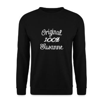 Original 100% Susanne - Sweat-shirt Unisexe - noir - Devant - Alina (178cm) & Michal (187cm)