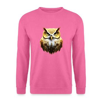 Eule - Unisex Pullover - Pink - Vorne