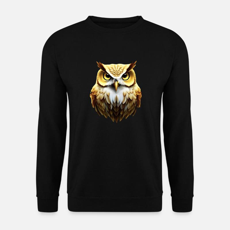 Owl - Unisex Sweatshirt - black