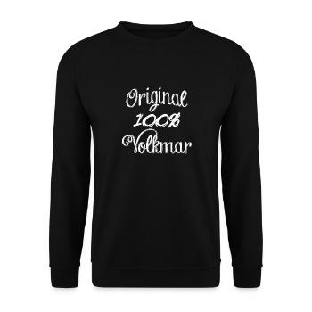 Original 100% Volkmar - Sweat-shirt Unisexe - noir - Devant - Alina (178cm) & Michal (187cm)