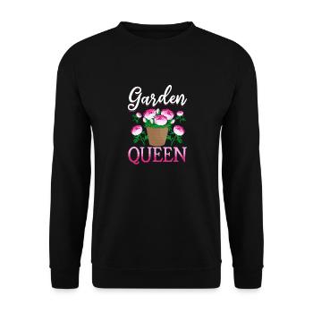 Garden Queen - Amoureux des jardins - Sweat-shirt Unisexe - noir - Devant - Alina (178cm) & Michal (187cm)