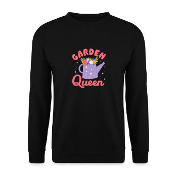 Garden Queen - Amoureux des jardins - Sweat-shirt Unisexe - noir - Devant - Alina (178cm) & Michal (187cm)