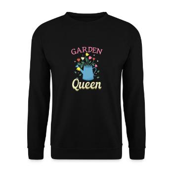 Garden Queen - Amoureux des jardins - Sweat-shirt Unisexe - noir - Devant - Alina (178cm) & Michal (187cm)