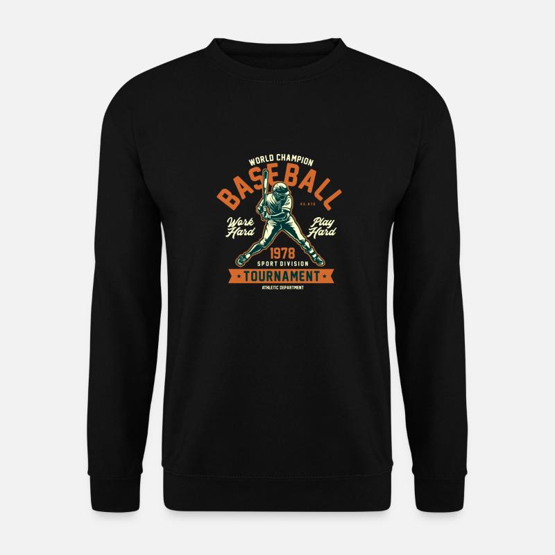Graphique de baseball - Sweat-shirt Unisexe - noir