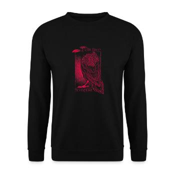 Edgar Allan Poe The Raven Nevermore - Unisex Sweatshirt - black - Front - Alina (178cm) & Michal (187cm)