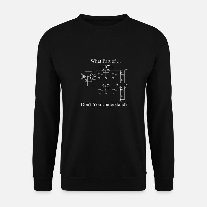 Elektroingenieur Geschenk Lustiger Ingenieurssarkasmus - Unisex Pullover - Schwarz
