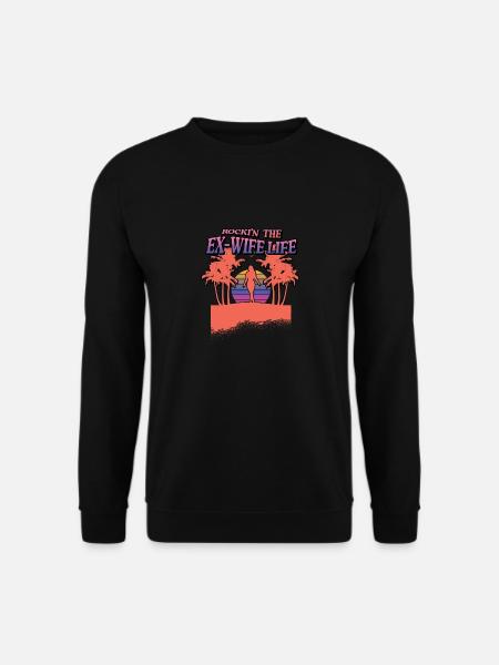Lustiges Scheidung Glücklich Geschieden und - Unisex Pullover - Schwarz