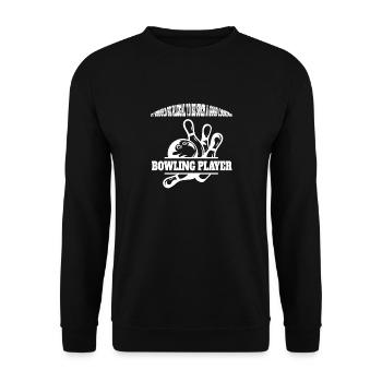 Bowler Skittles Club Bowling Skittles Bowling Club - Sweat-shirt Unisexe - noir - Devant - Alina (178cm) & Michal (187cm)